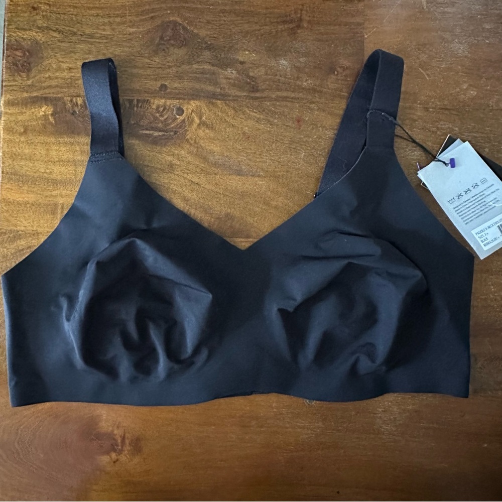 Knix Evolution Black Full-Coverage Wireless Bra Size 7+ NWT NO PADS